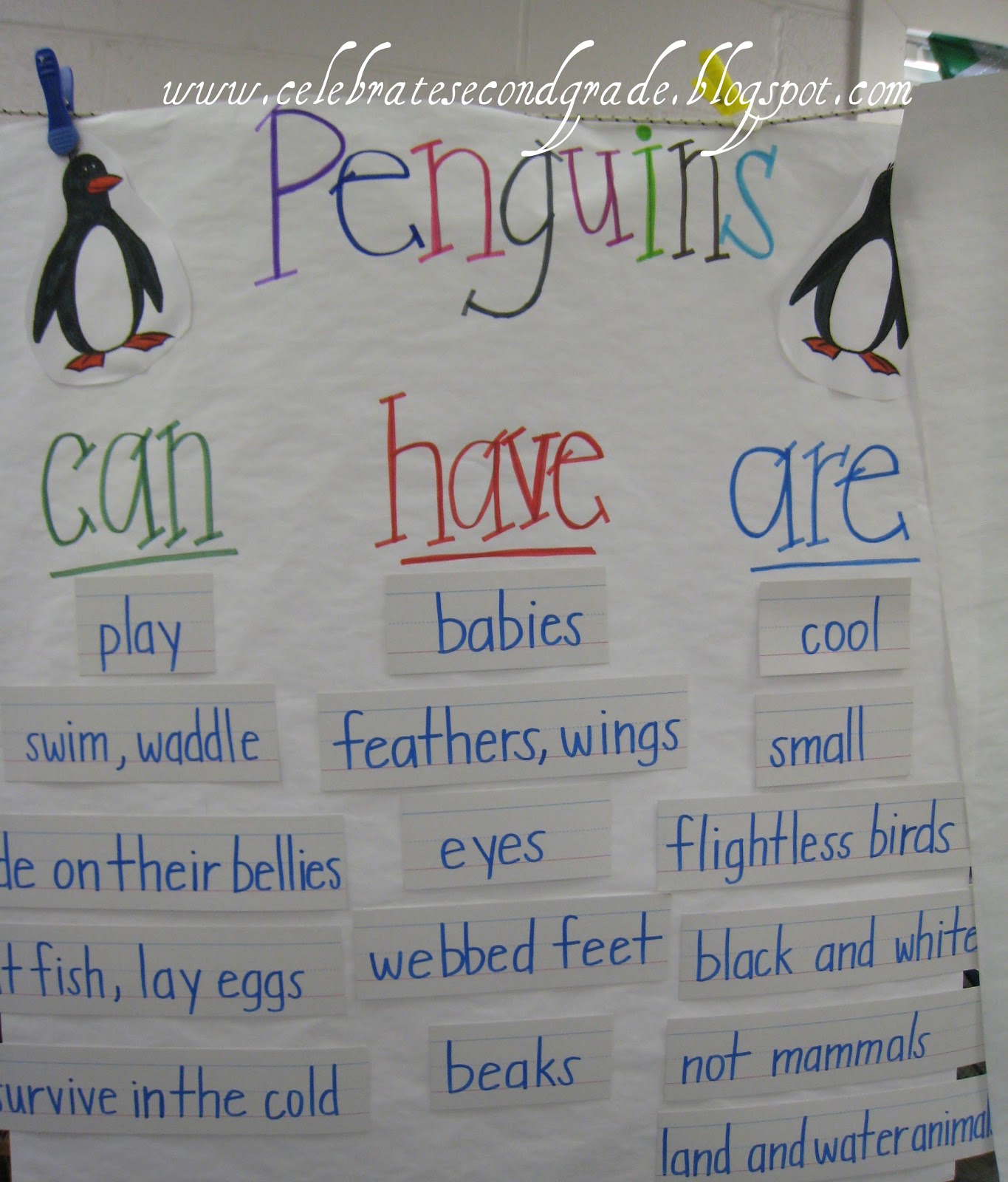 Celebrate Second Grade Second Grade Penguin Unit