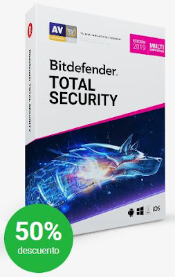  bitdefender total security 2019 descuento hasta 50%