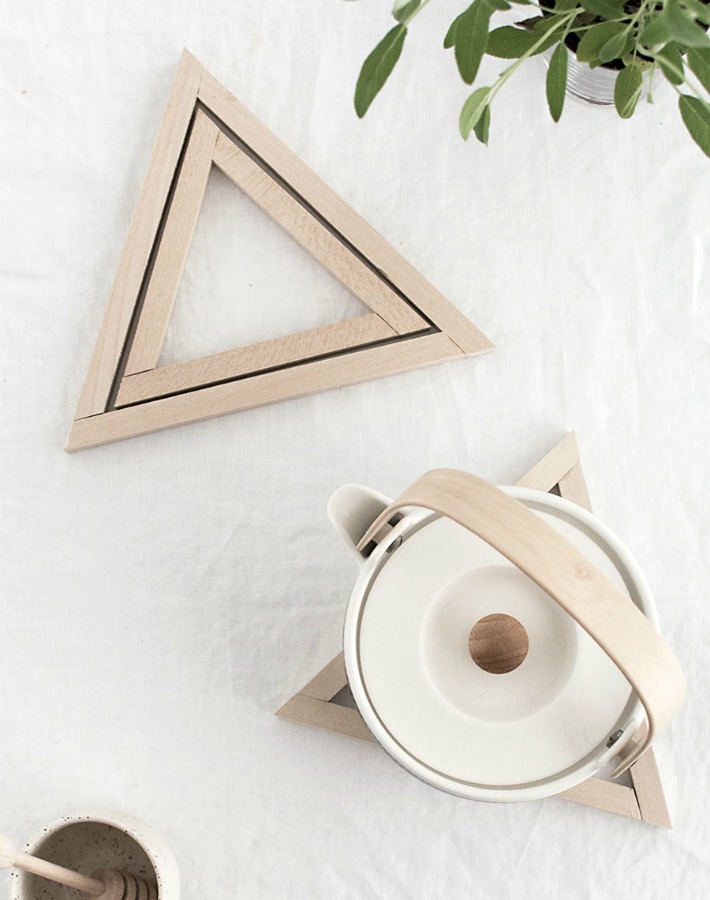 4 DIY decó con diseño de triángulo