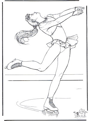 Coloring Pages Online: Ice Skating Coloring Pages