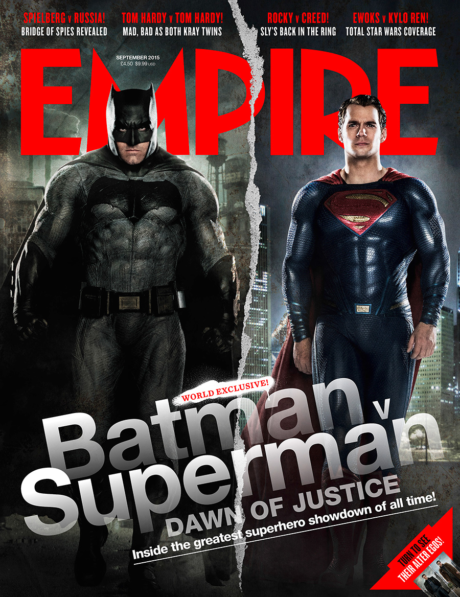 Batman v Superman: El amanecer de la Justicia' acapara la portada de Empire  – No es cine todo lo que reluce