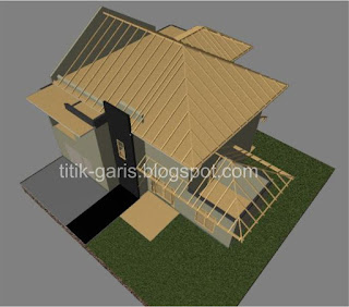 Desain Rumah 2 Lantai di Atas Lahan Persegi 160 m2 (12 