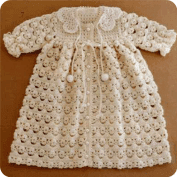 Abrigo de Bebé tejido a Crochet Abrigo de Bebé tejido a Crochet