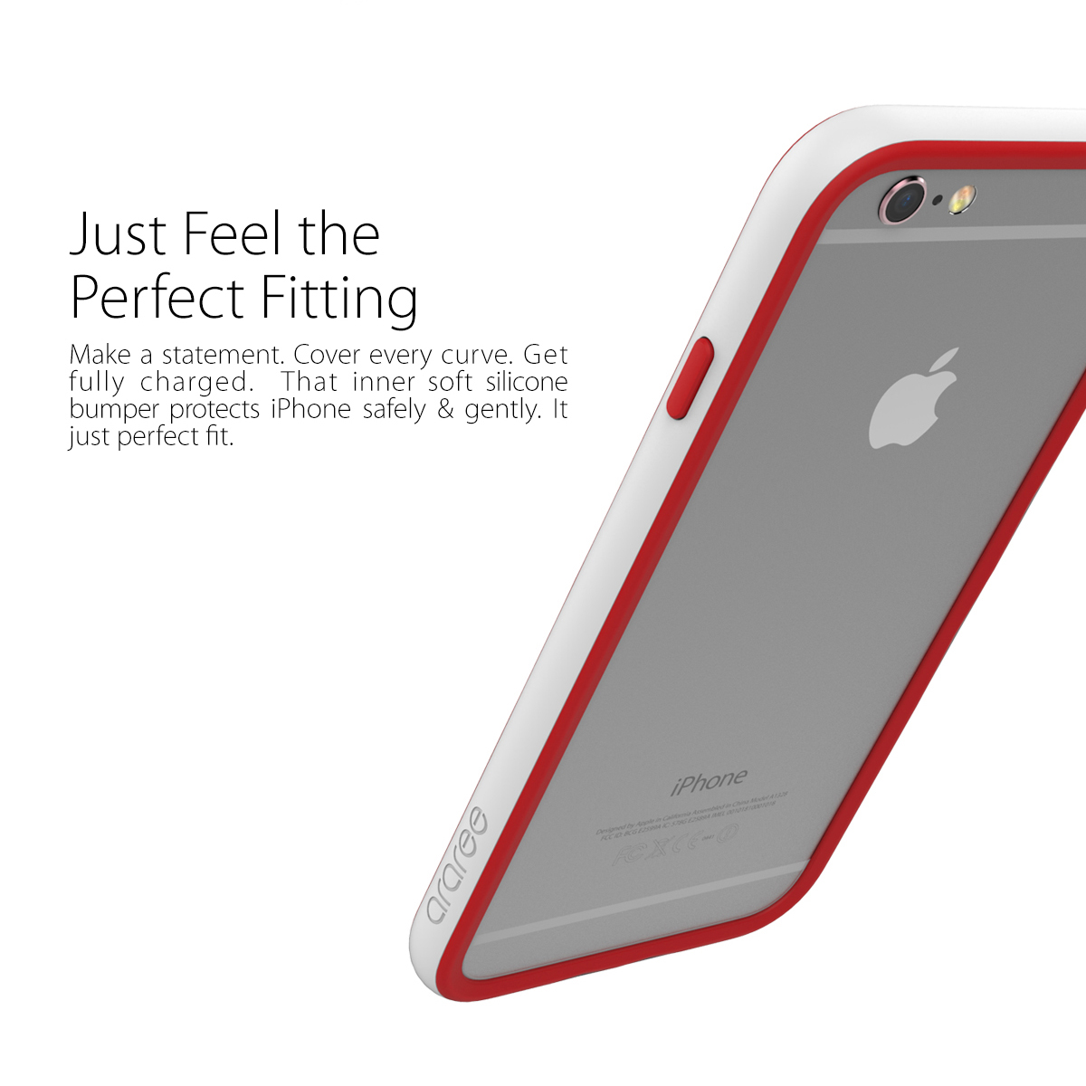 iPhone 6/6S Case Araree [Hue] Dual Layer TPU Bumper PC Frame Slim Fit