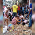 Estrutura despenca e fere moradores durante desfile em Candeias; veja vídeo