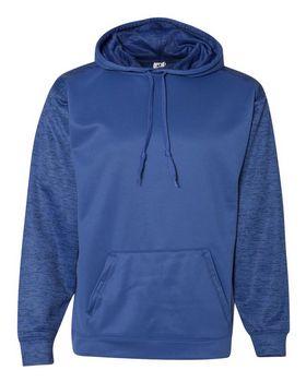Badger 1461 Sport Tonal Blend Fleece Hood - Black/ Black Tonal Blend - XL