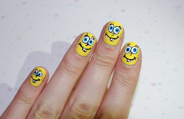 spongebob squarepaints nails