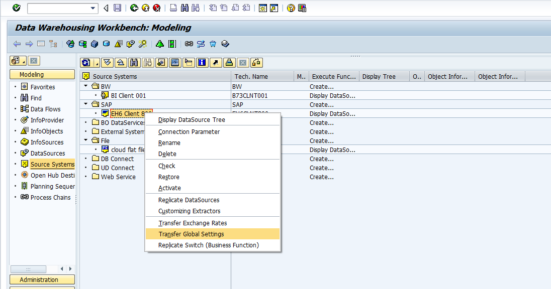 SAP BI, SAP BW, SAP Analytics cloud Basic configuration settings