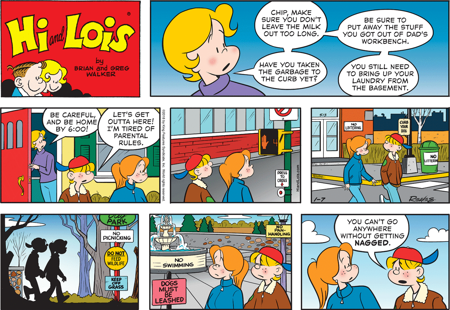 Old Comics World Hi And Lois Daily Strips 2018 King Features