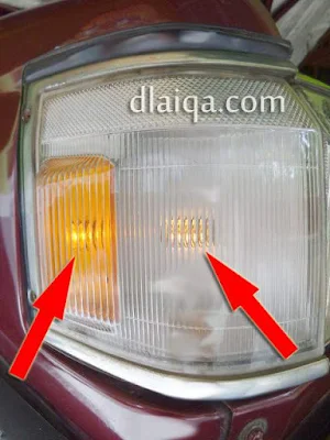 lampu sein dan lampu senja berfungsi seperti semula