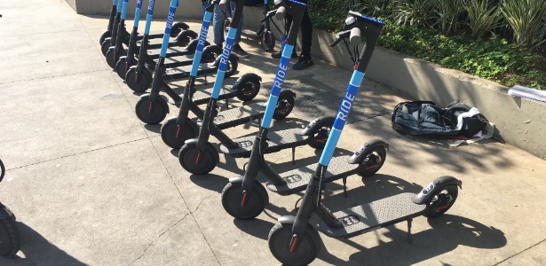 Patinetes compartilhados viram febre e alternativa de locomoção em São Paulo 1 patinetes da ride