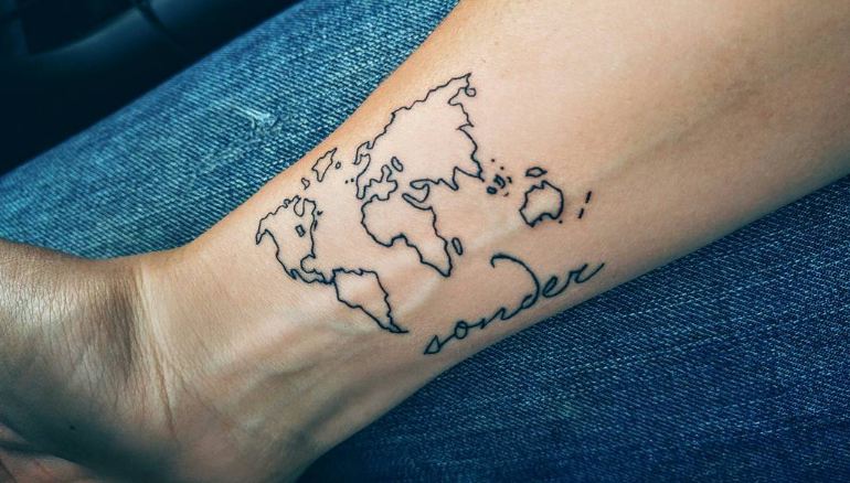World Map Tattoos