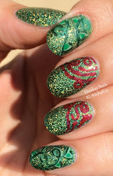 poison ivy nail super heroes nails