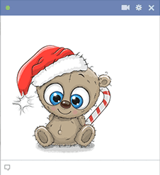 Christmas-Time Teddy Bear Icon