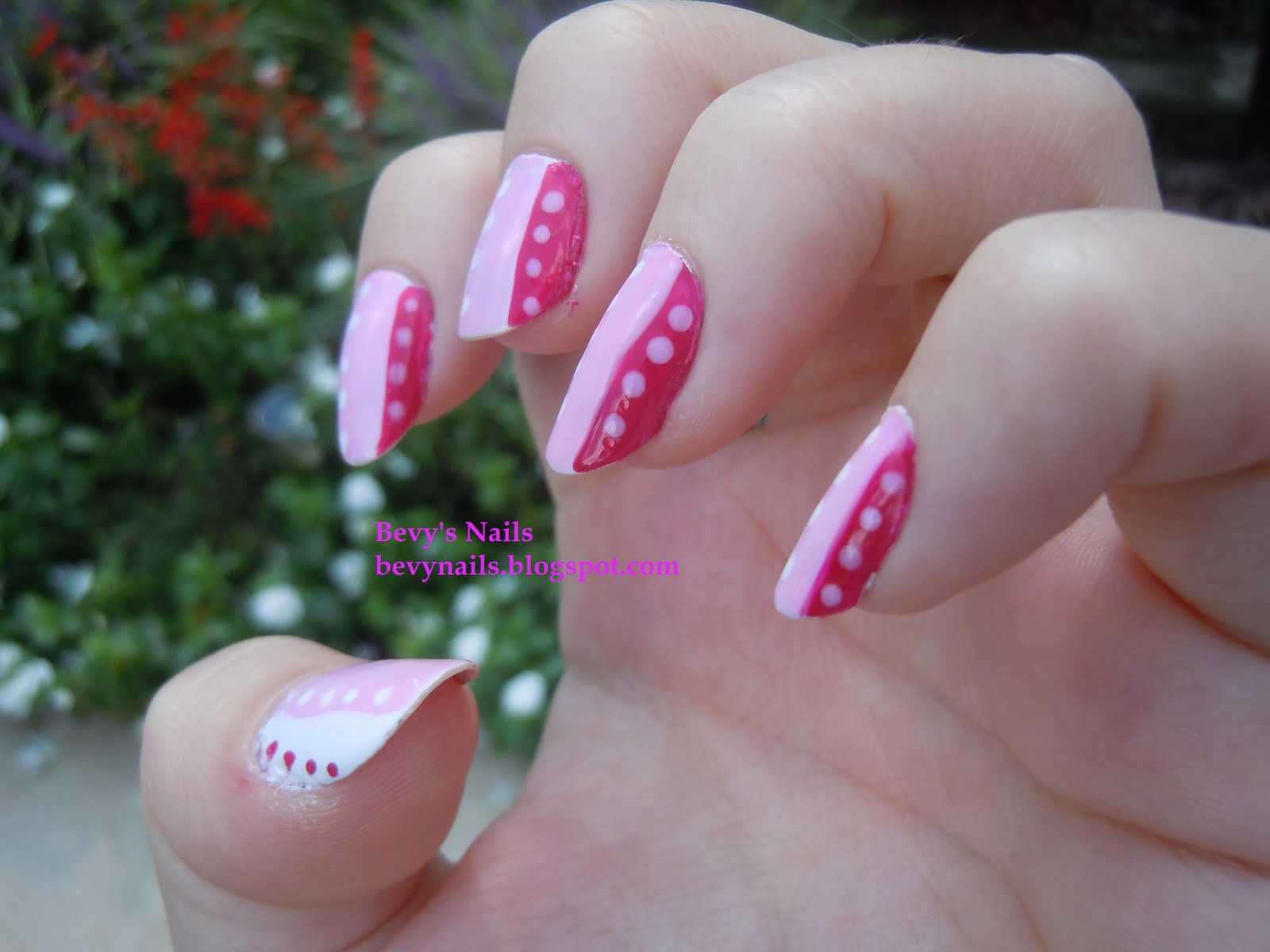 Bevy's Nails: Pink Wednesday Monochromatic Design with Dots
