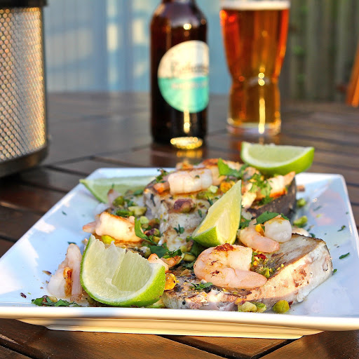 Gluten Free Alchemist BBQ Swordfish with Lime, Pistachio & Coriander