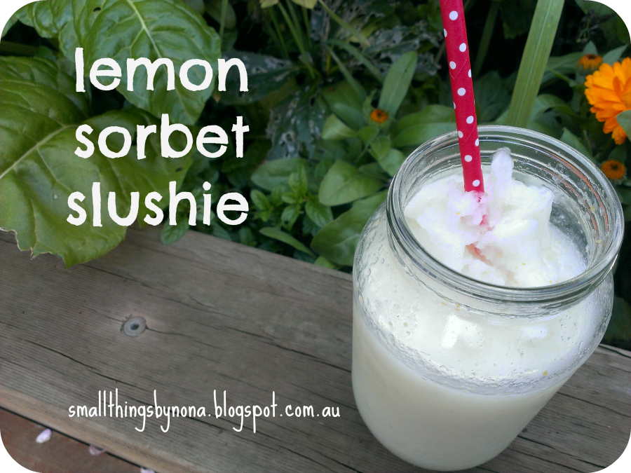 smallthingsbynona lemon sorbet slushie a recipe