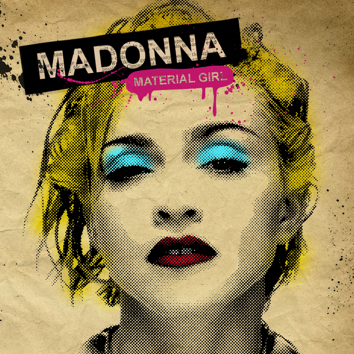 Asombro silencio Ahorro Madonna FanMade Covers: Material Girl