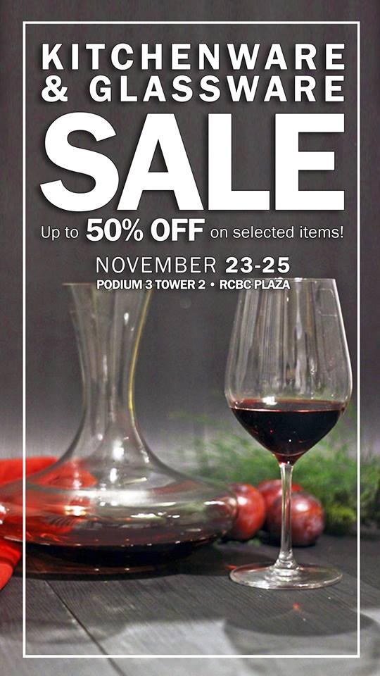 Manila Shopper Kitchenware & Glassware Warehouse SALE at RCBC Plaza