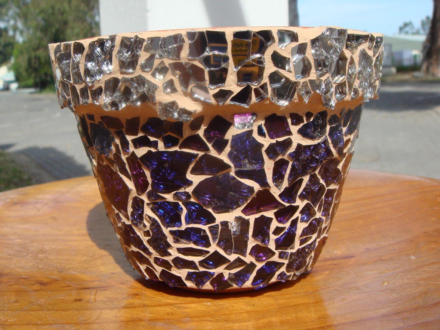 Gem Glass Mosaic Mosaic Flower Pots.