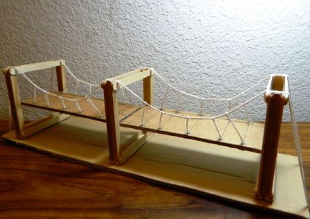 Wow Keren Cara Buat Replika Jembatan dari  Stik  Es  Krim  