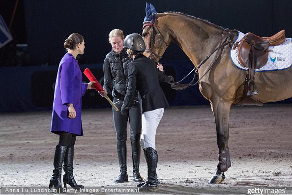 Crown Princess Victoria of Sweden attends Sweden International Horse Show 