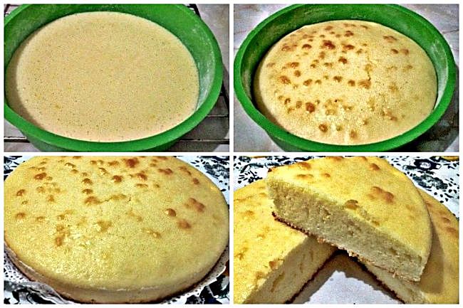 Preparación del bizcocho sin gluten de limón