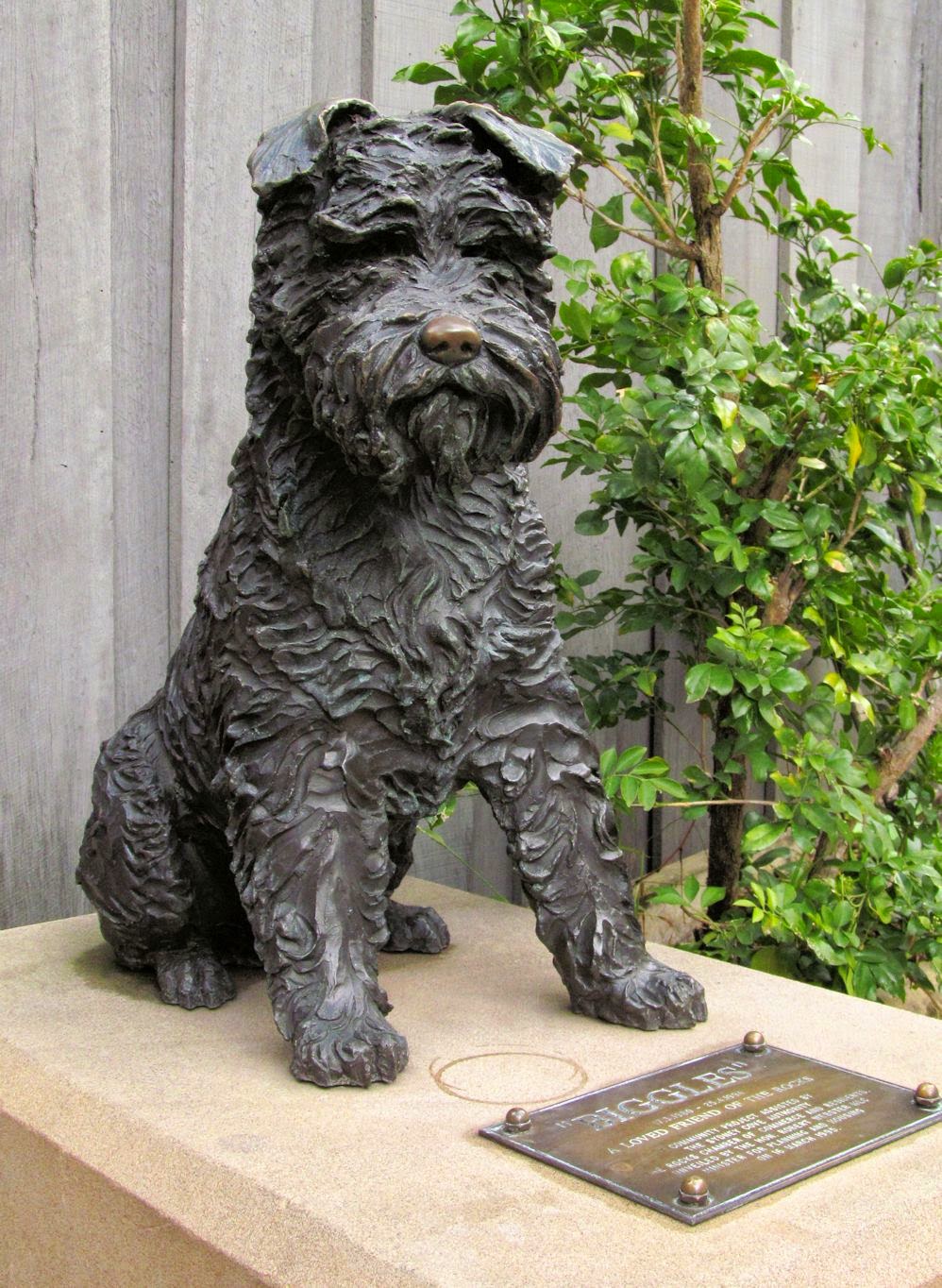 Statues of Dogs, and 'Trim' Our Walks