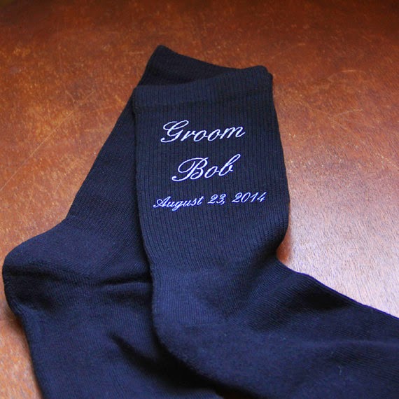 The Happy Sole: Custom Groom and Groomsmen Socks