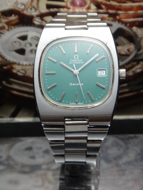 ... VINTAGE OMEGA SEAMASTER GREEN DIAL AUTOMATIC CAL.1012 WATCH ( SOLD