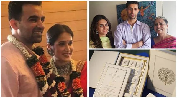 Sagarika Ghatge marries Zaheer Khan, see photos of the newlyweds and wedding card, Mumbai, Sports, Cricket, Marriage, Friends, Cinema, Entertainment, National