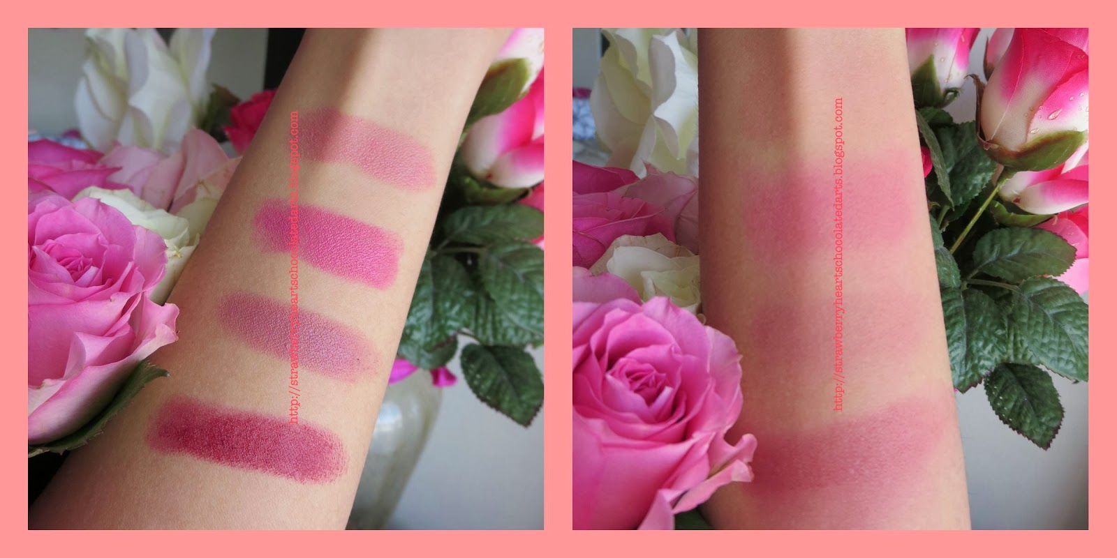 Strawberry Hearts Chocolate Darts FLOWER BEAUTY Kiss Me Twice Lip