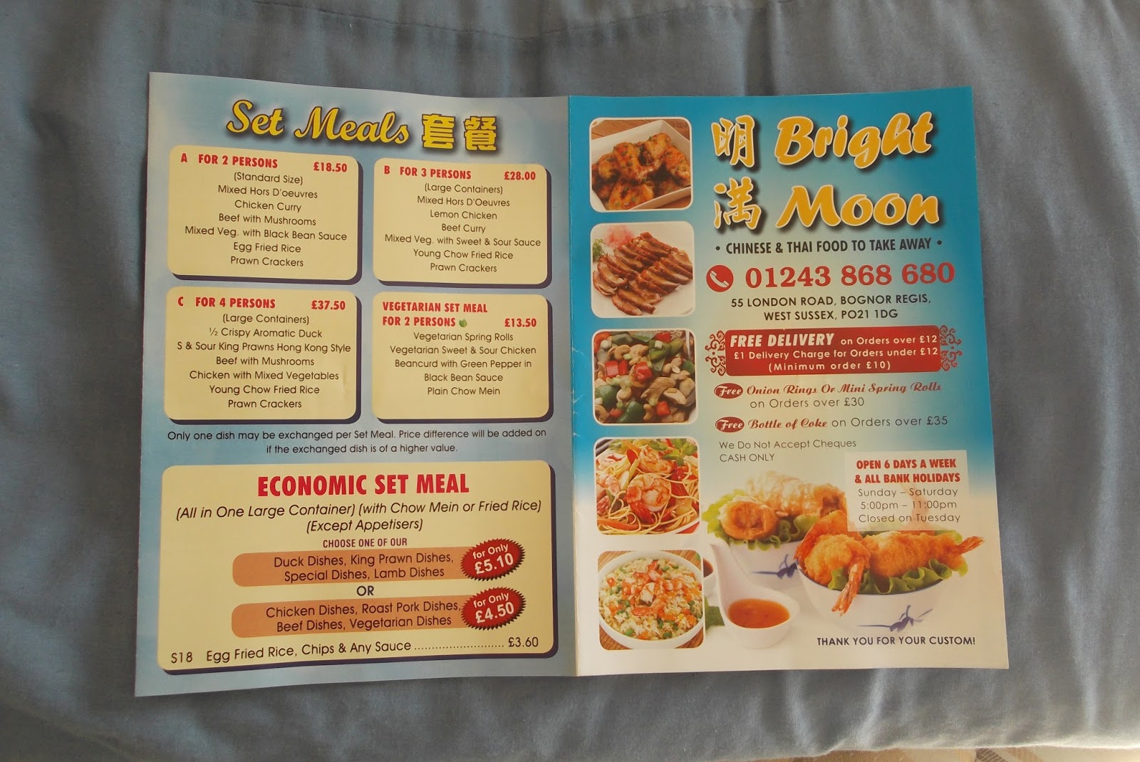 Chow Mein ^*BRIGHT MOON*^ London Rd, Bognor Regis, West Sussex.