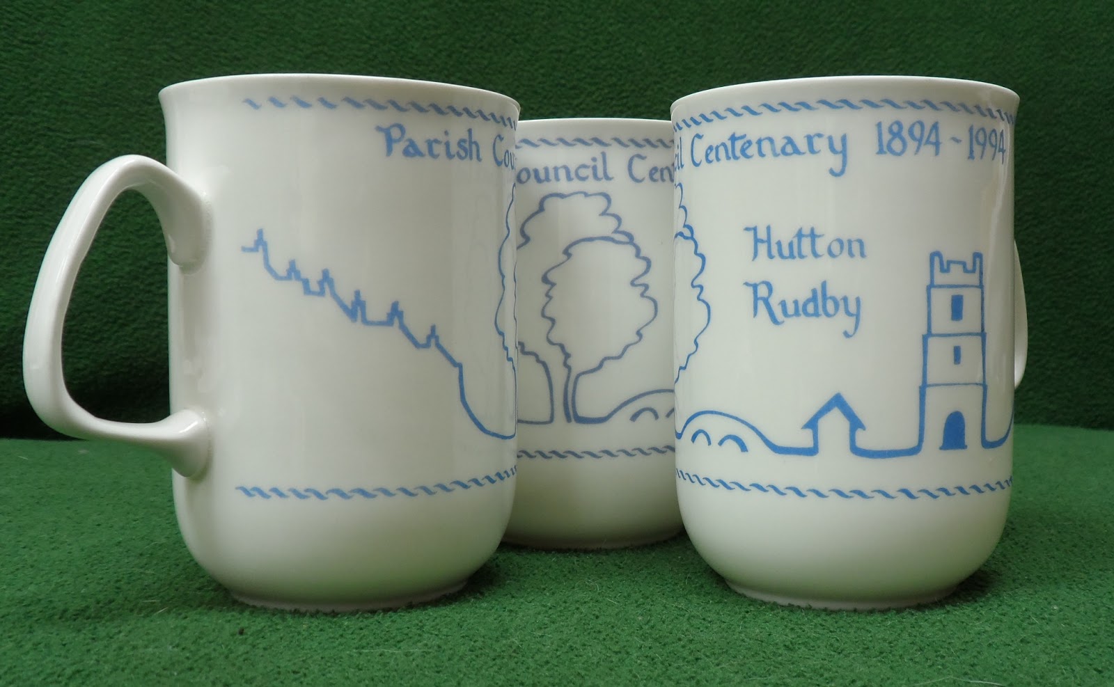 North Yorkshire History Hutton Rudby commemorative mugs