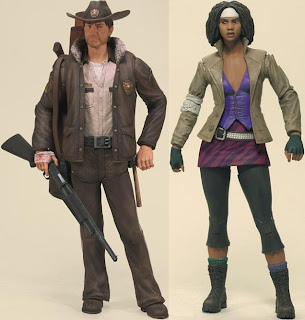 The Walking Dead Comic Book Series 1 - Officer Rick Grimes & Michonne Action Figures