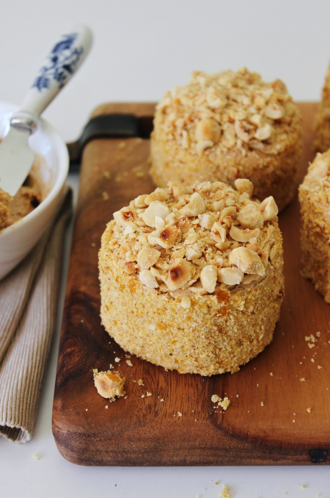 Hazelnootgebakjes met mokkacrème