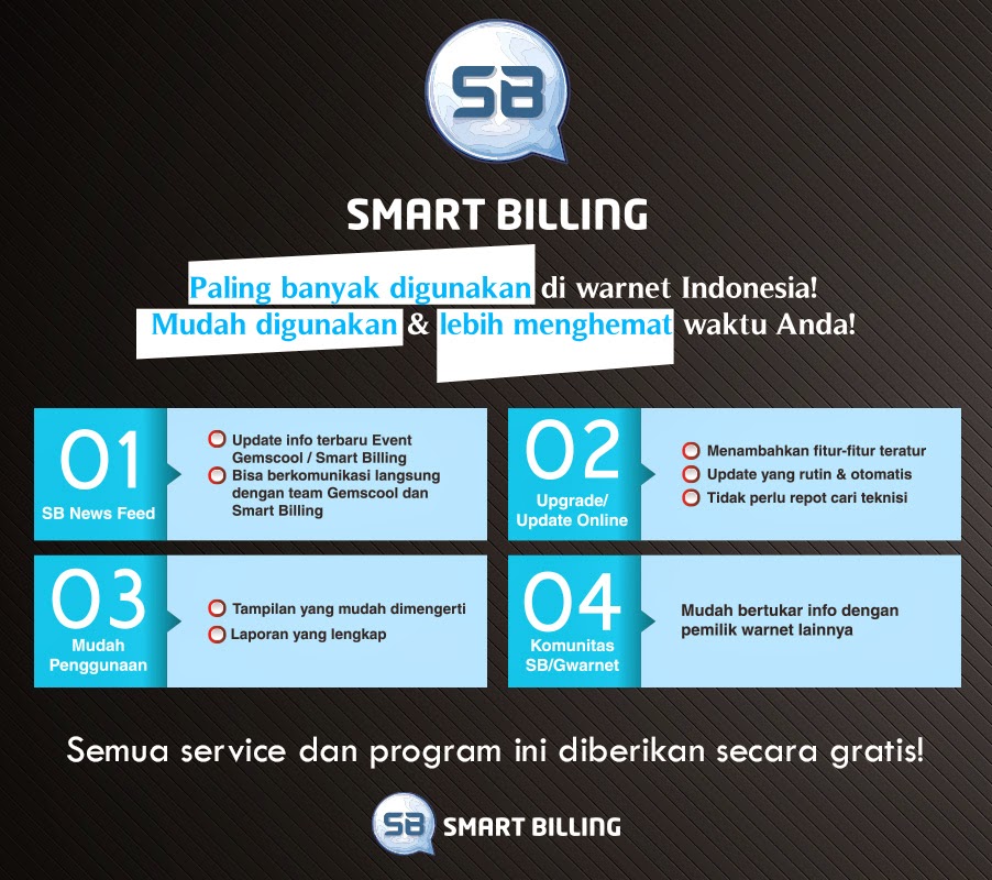 download smart billing server terbaru Software smart billing server dan client warnet terbaru.