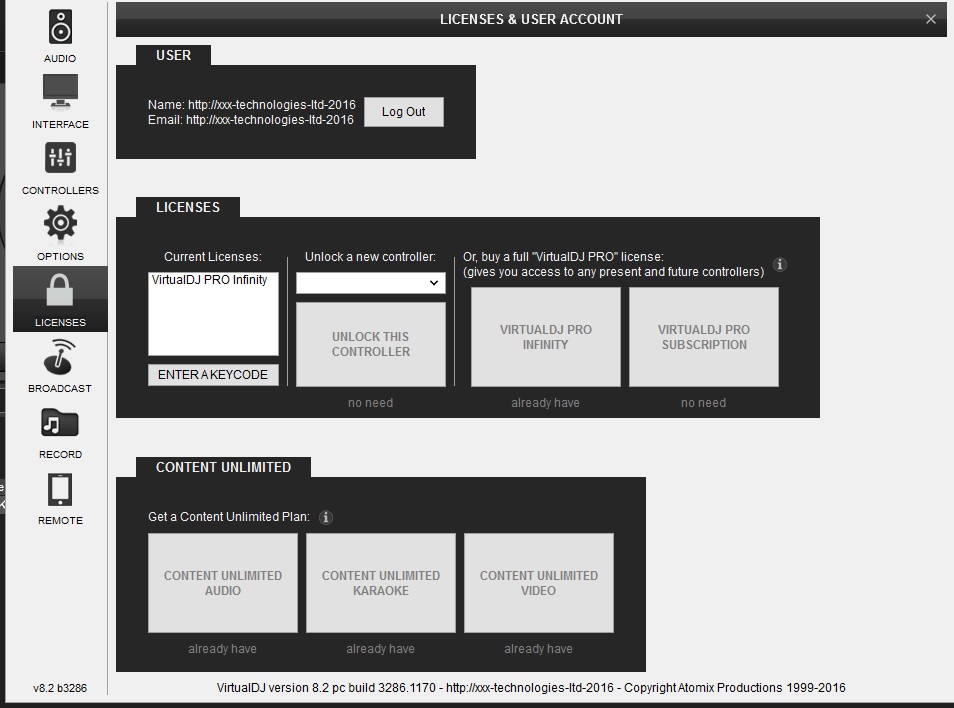 virtual dj controller license