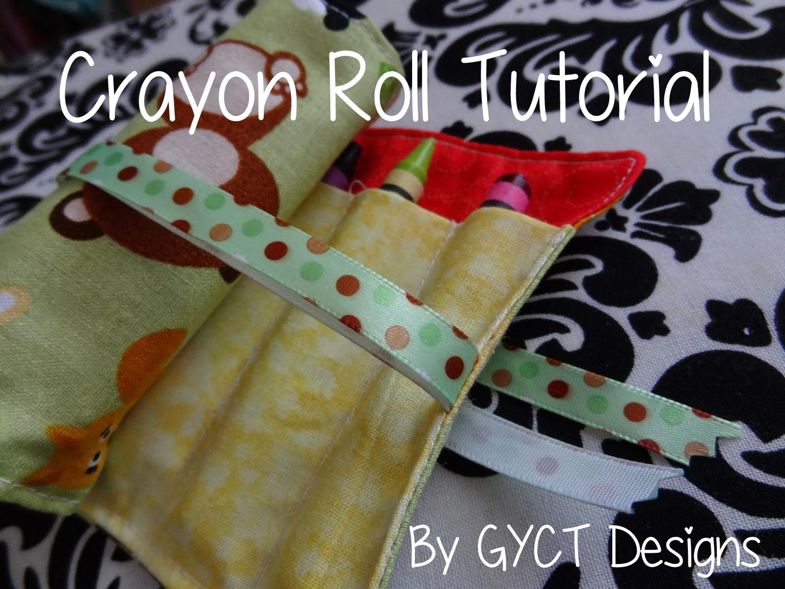 Crayon Roll Tutorial and Free Pattern