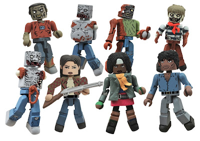 The Walking Dead Minimates Series 2 - Cute Zombie, Zombie Mike, One-Eyed Zombie, Sailor Zombie, Zombie Terry, Lori, Michonne & Morgan
