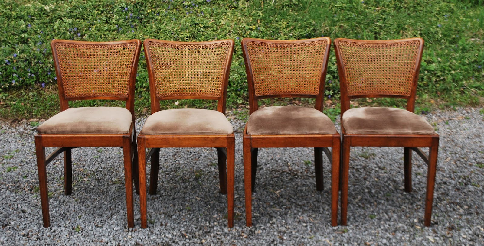 Tribute 20th Decor Caned Back Dining Chairs