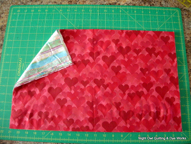 Night Owl Quilting & Dye Works Fat Quarter Place Mat Tutorial