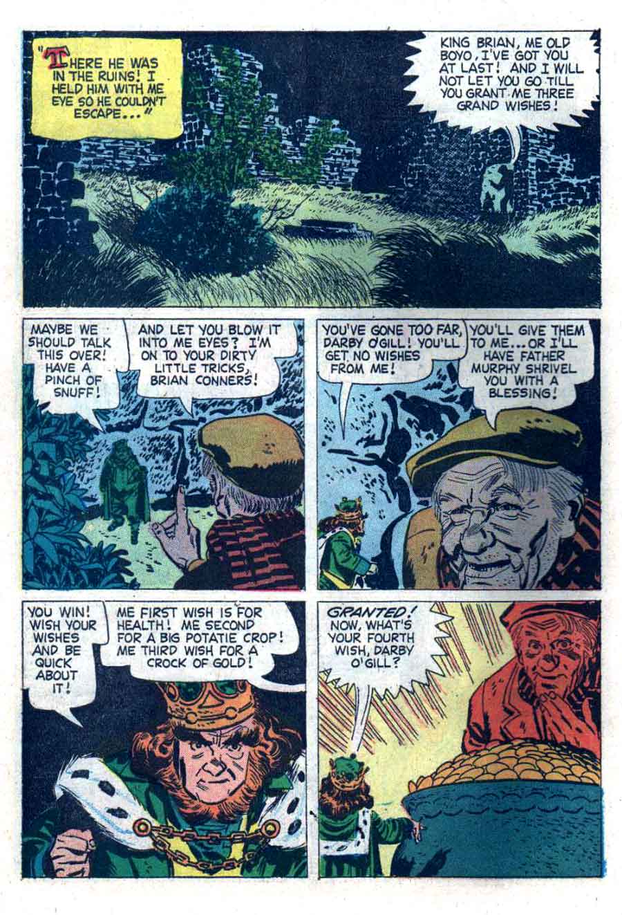 Darby O' Gill and the Little People / Four Color Comics #1024 dell comic book page art by Alex Toth