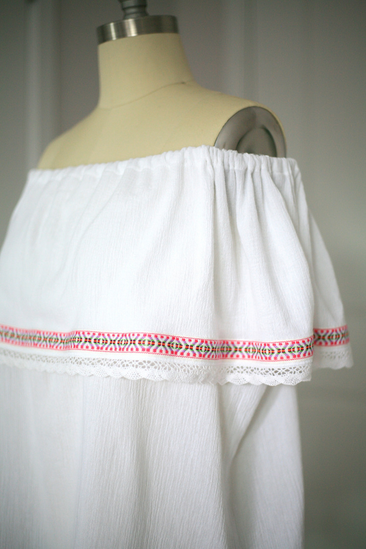 Bring on summer! White embellished off-the-shoulder top / Create / Enjoy