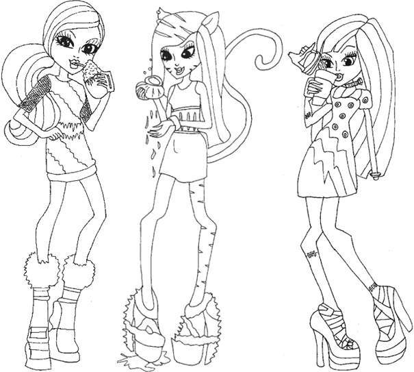 new monster high dolls 2014 coloring pages Monster High Coffin Bean