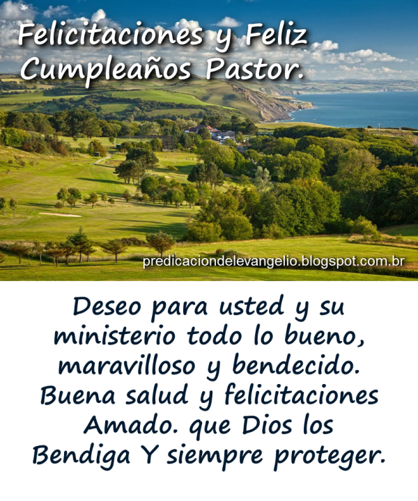Los mensajes de la palabra de Dios: Mensaje de cumpleaños a pastor