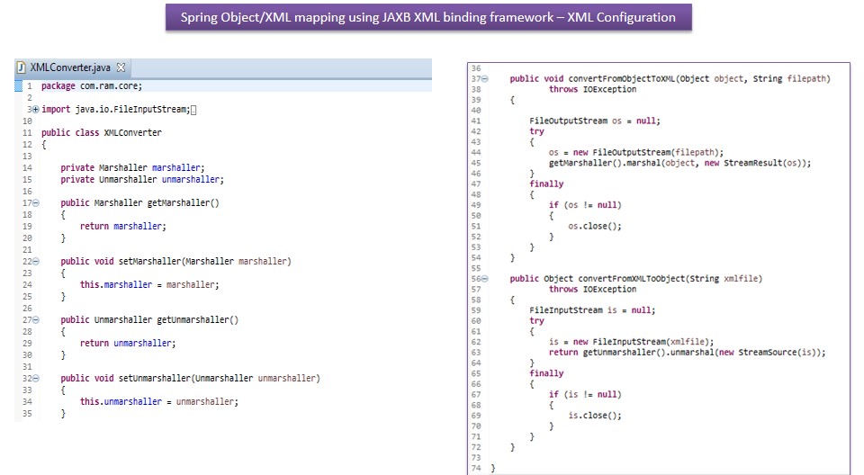 JAVA EE XML Marshalling and UnMarshalling using Spring and JAXB XML