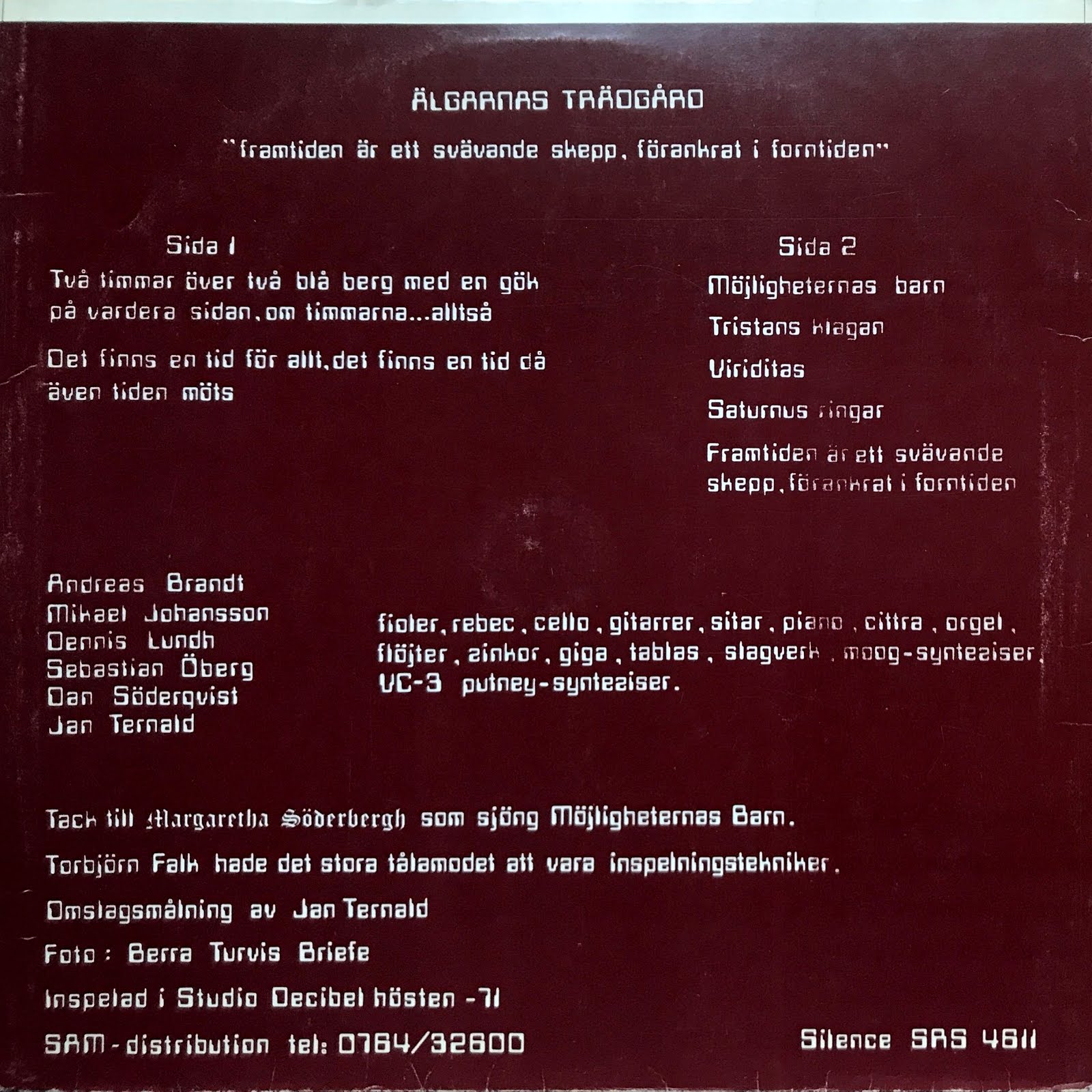 Progmusic Paradise Algarnas Tradgard Progressive Folk Rock Suecia