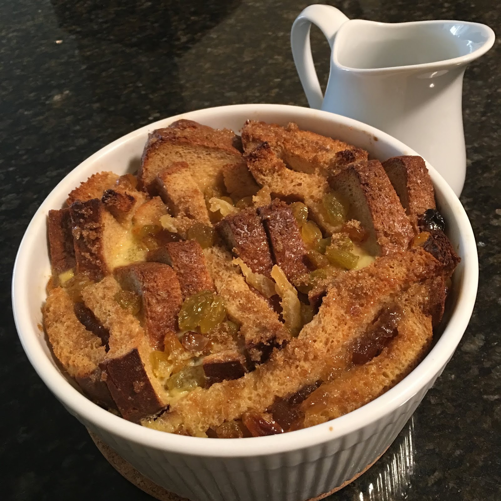 Ginger-Jam Bread and Butter Pudding