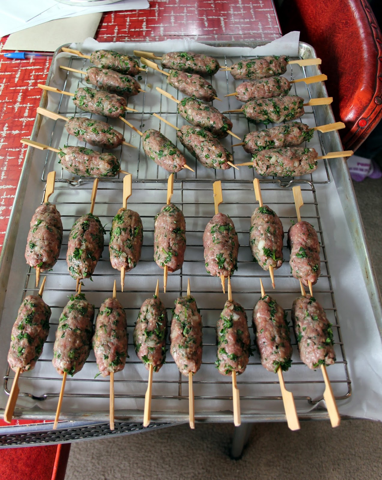 Jo and Sue Mini Kafta Kabobs With Garlic Yogurt Sauce